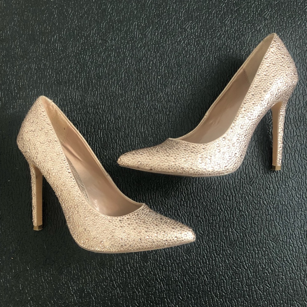 Diba Gold High Heeled Shoes